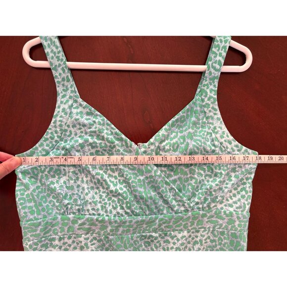 J.McLaughlin Catalina Cloth Carla Maxi Dress Blue Green Leopard Print Size XL - Picture 10 of 12